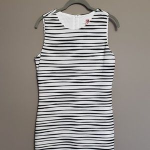 LADIES BLACK/WHITE CALVIN KLEIN SUMMER DRESS-Size 10